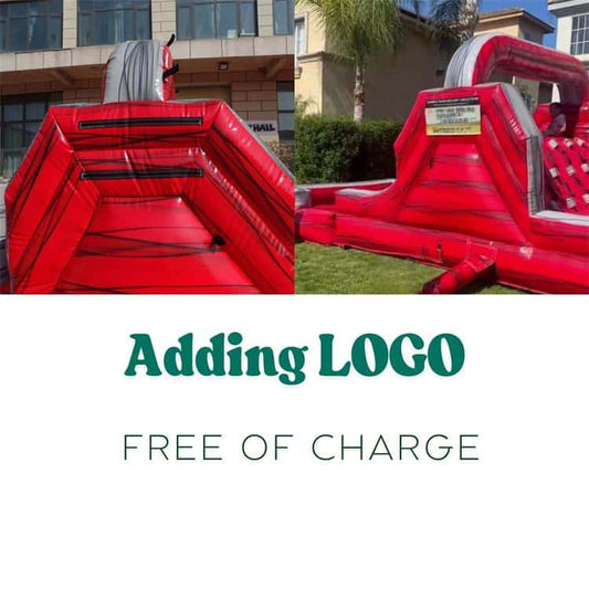 How to add the logo on the inflatables