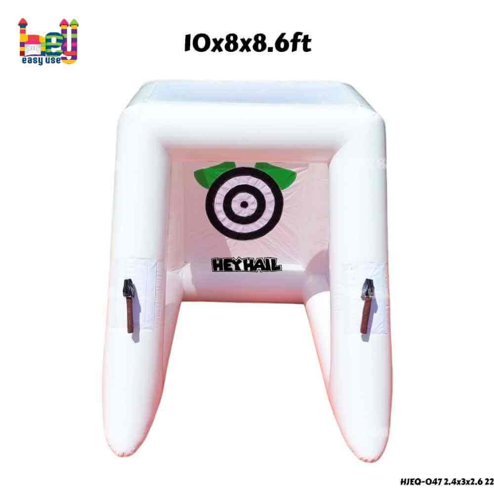 White-background view of the target game with supplied size annotation