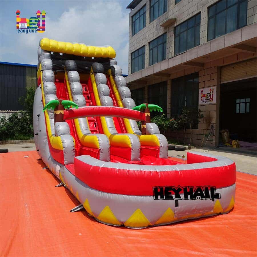 18ft dual lane wet dry slide