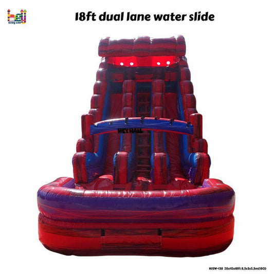 18ft Dual Lane Water Slide for sale
