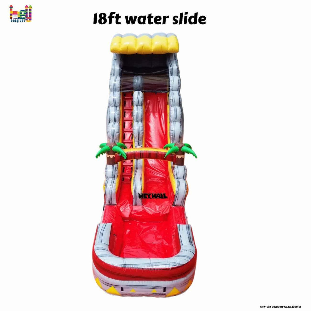 18ft Single Lane Commercial Water Slide
