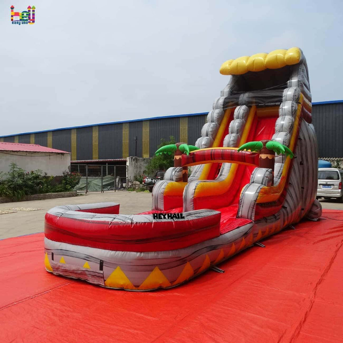 18ft Single Lane Commercial Water Slide