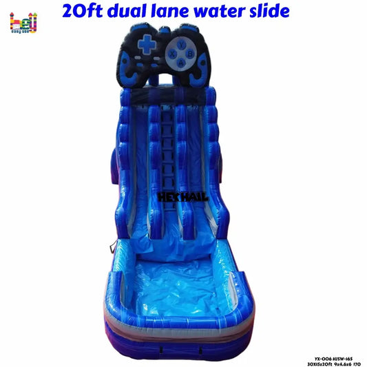 20ft commercial water slide for rental business