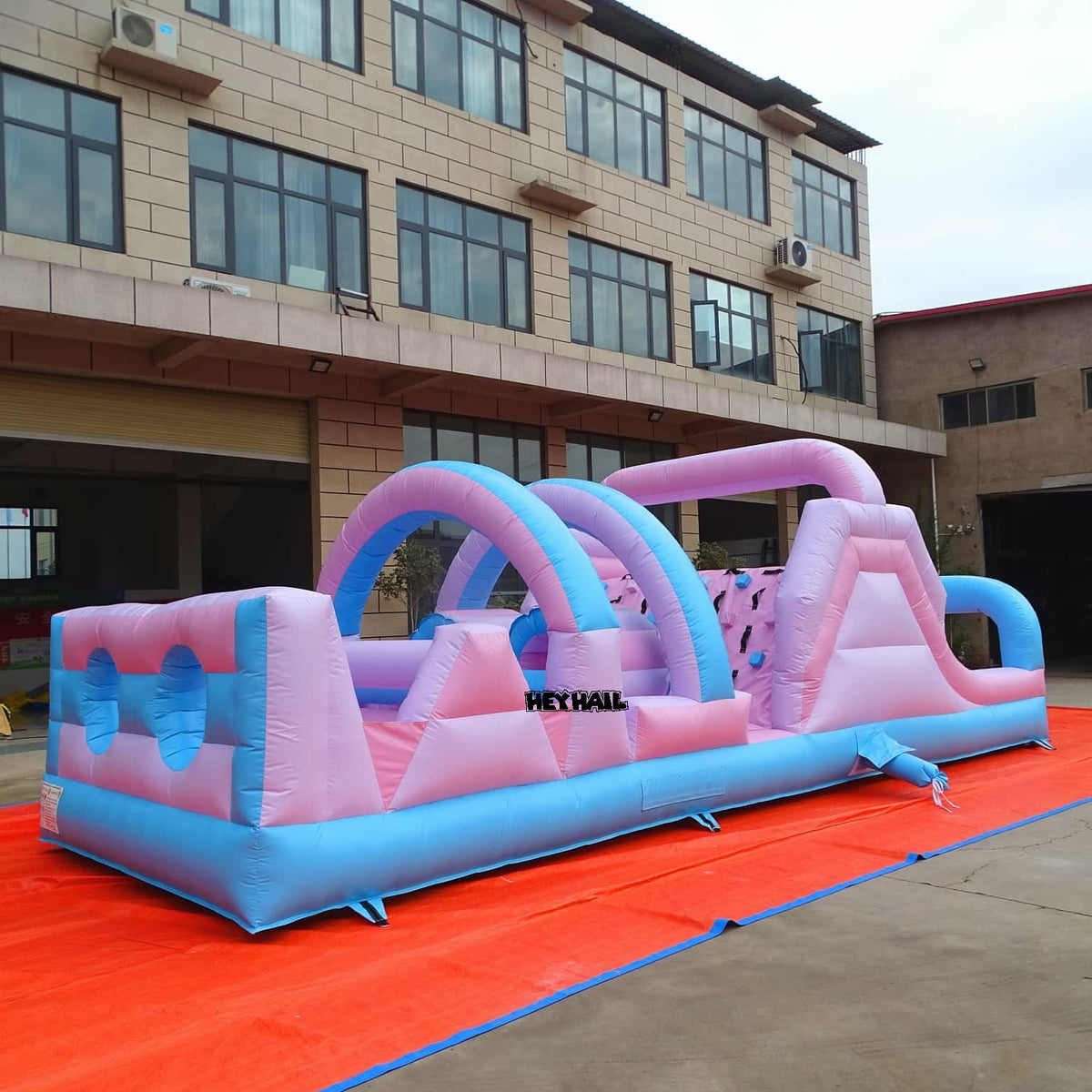 30ft Pastel Inflatable Obstacle Course