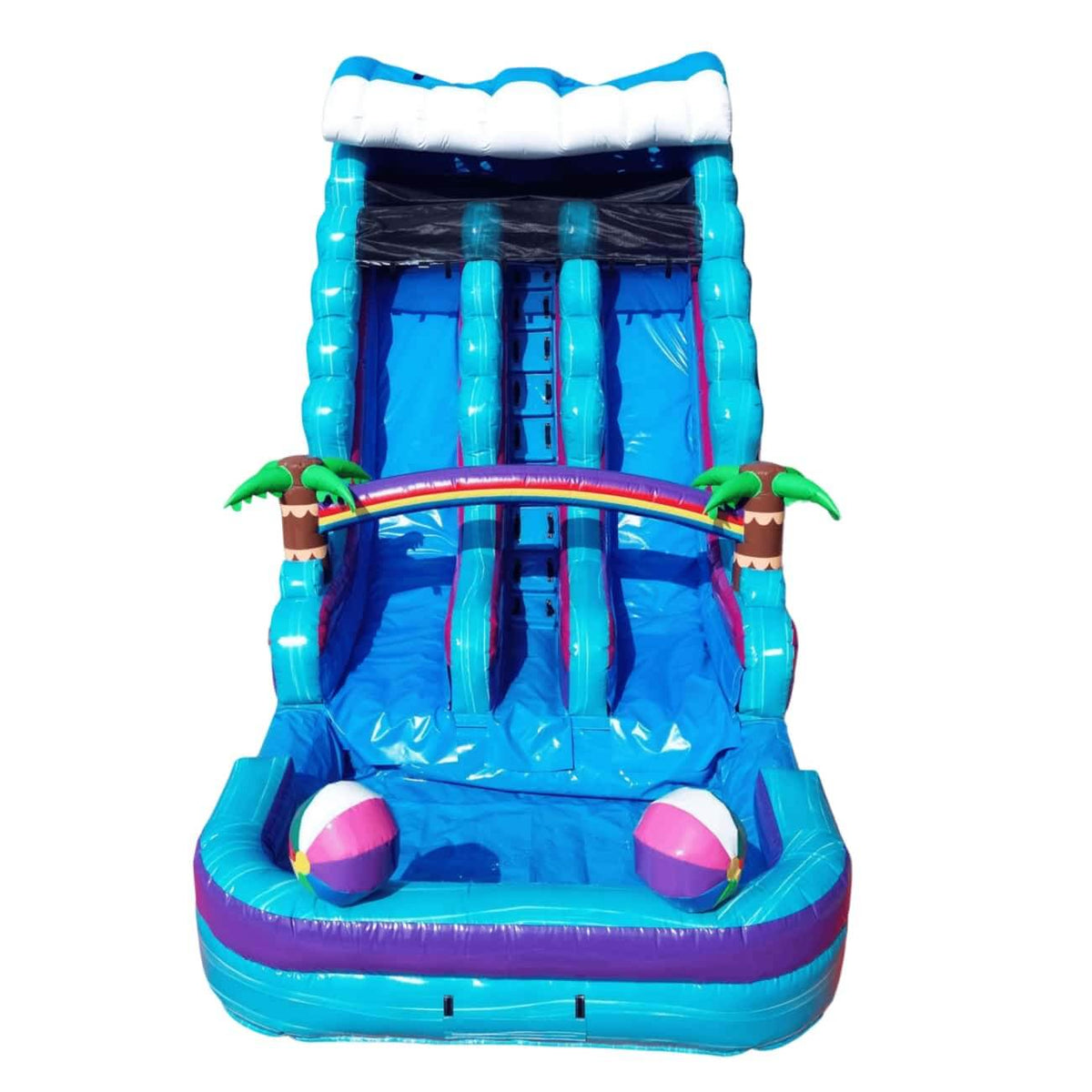18ft Double Lane Water Slide