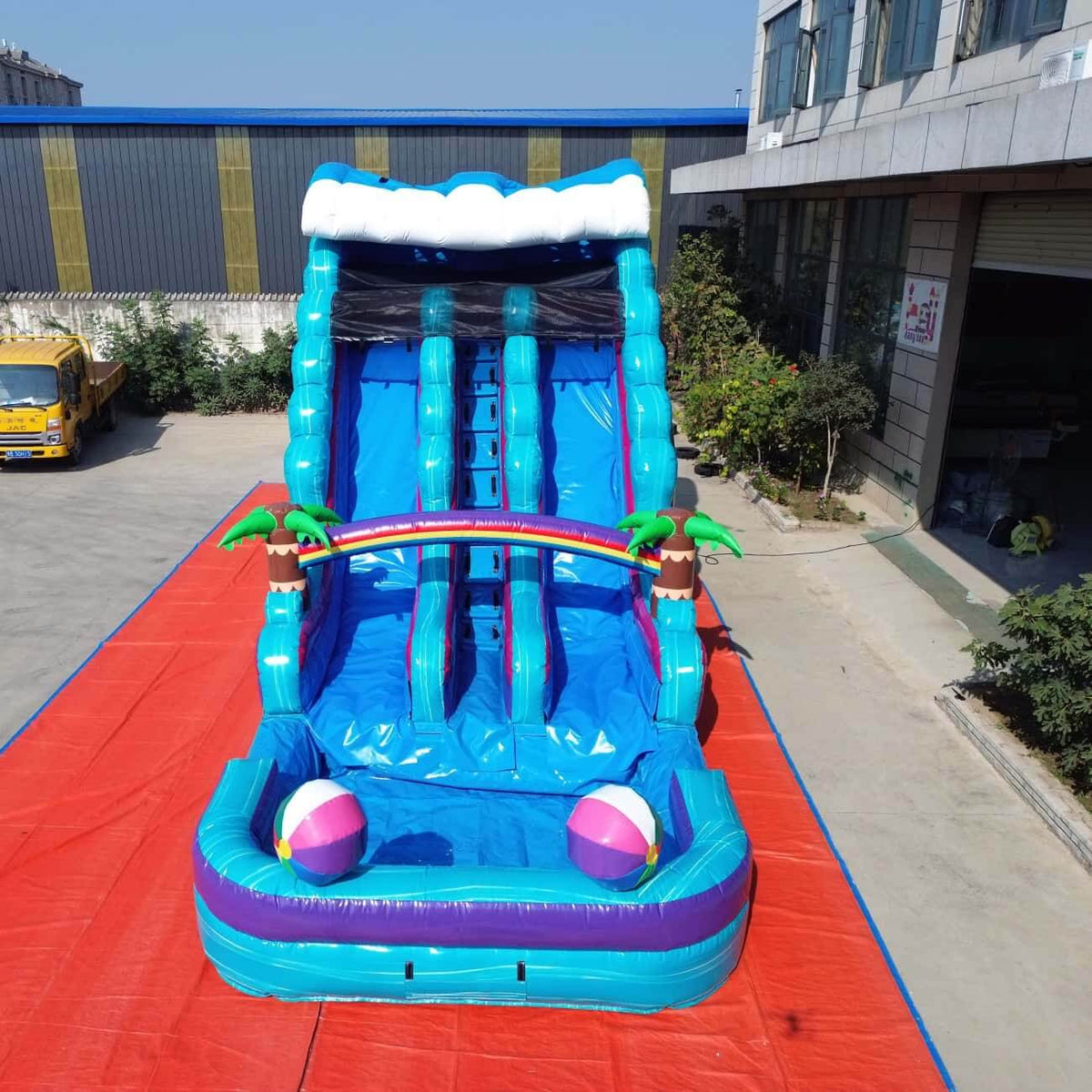18ft Double Lane Water Slide