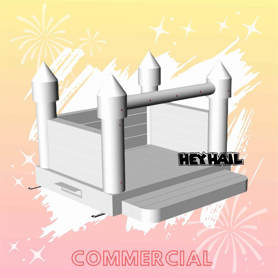 13x13ft White Bounce House