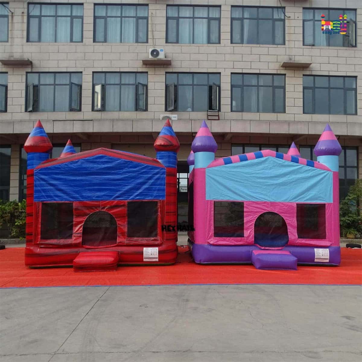Marble Red and Pink and Purple 13 ft regular bounce house color options