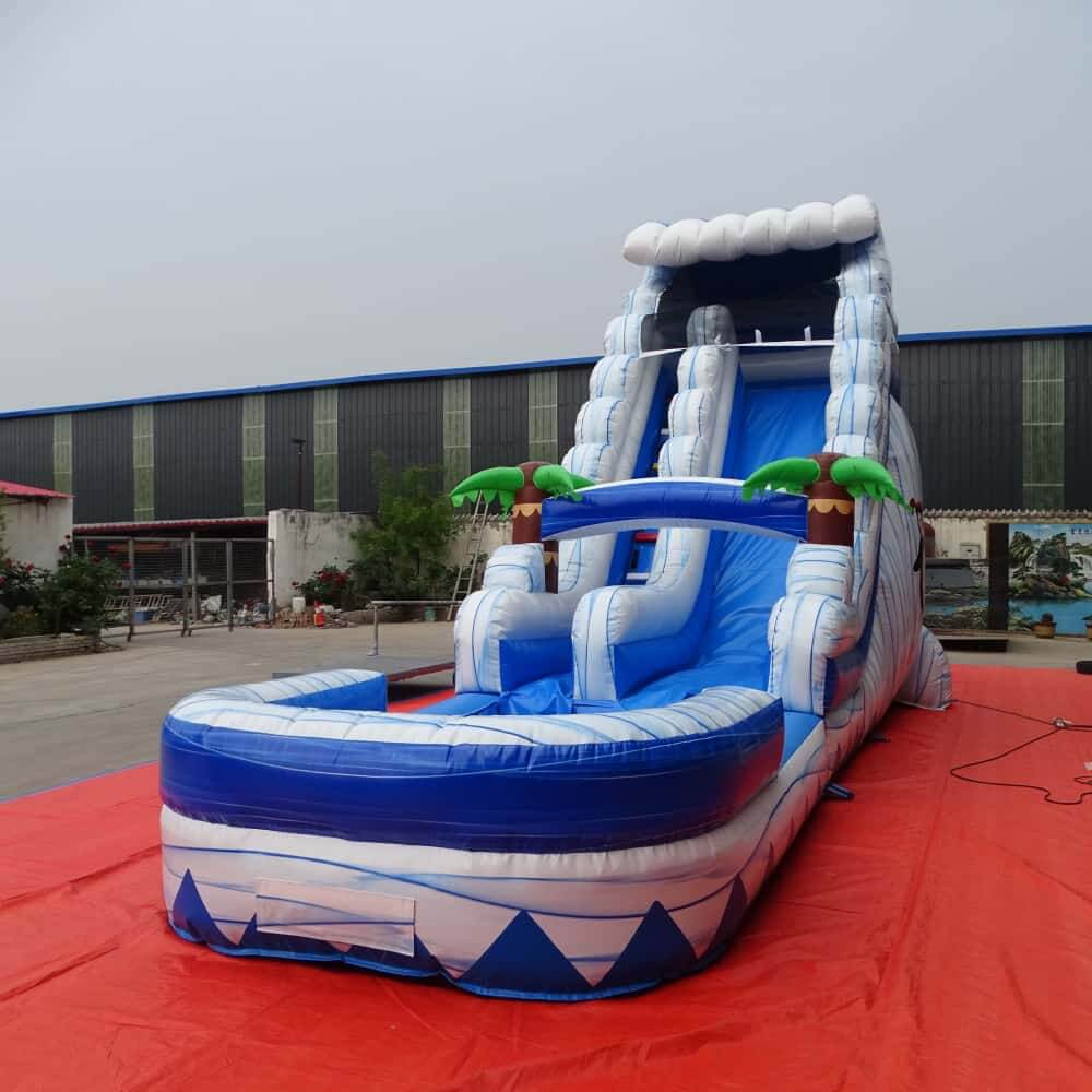 18ft Commercial Inflatable Water Slide with attached deep pool
