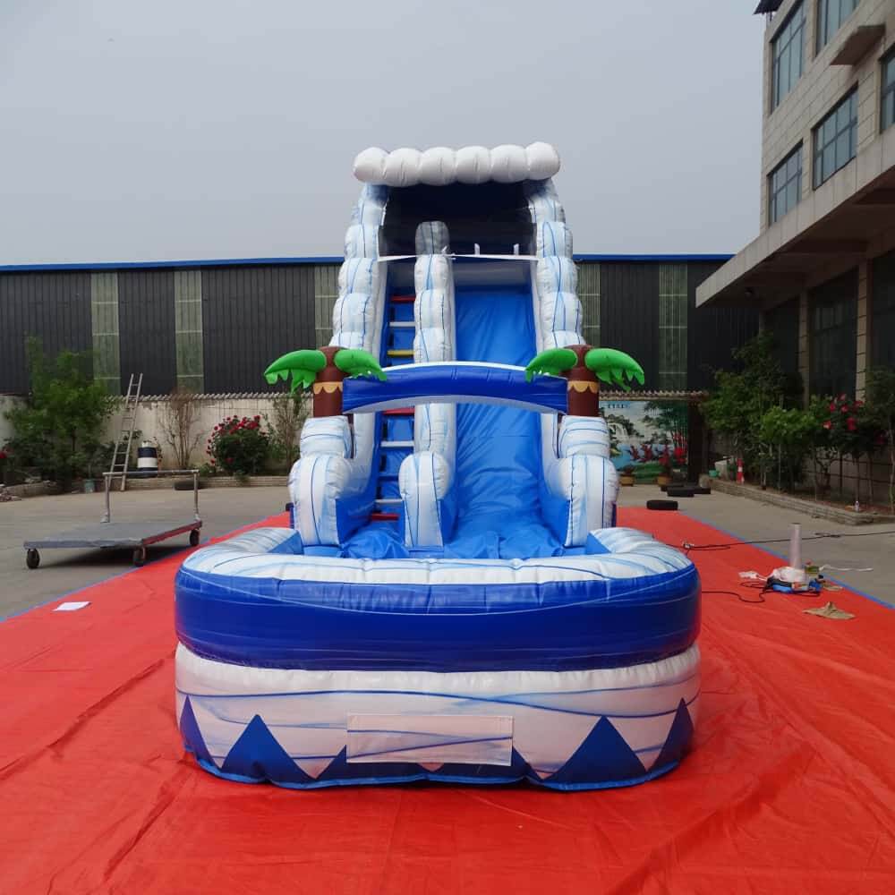 18ft Commercial Inflatable Water Slide with attached deep pool