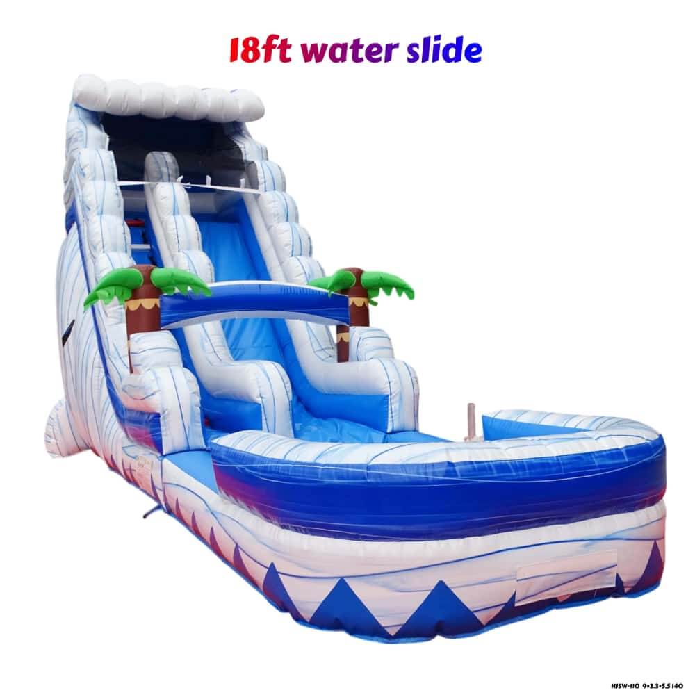 18ft Commercial Inflatable Water Slide with attached deep pool