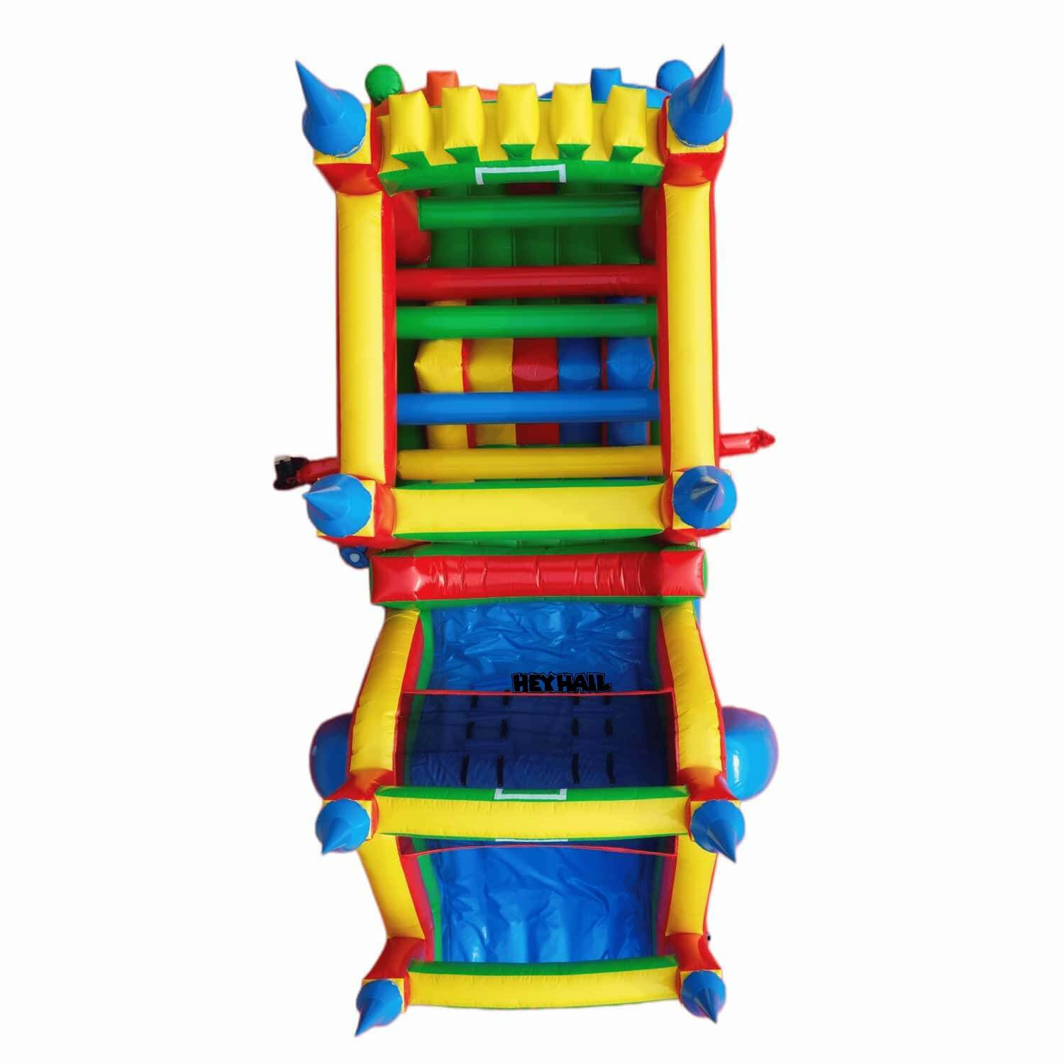 Front view of HEYHAIL inflatable obstacle course for sale