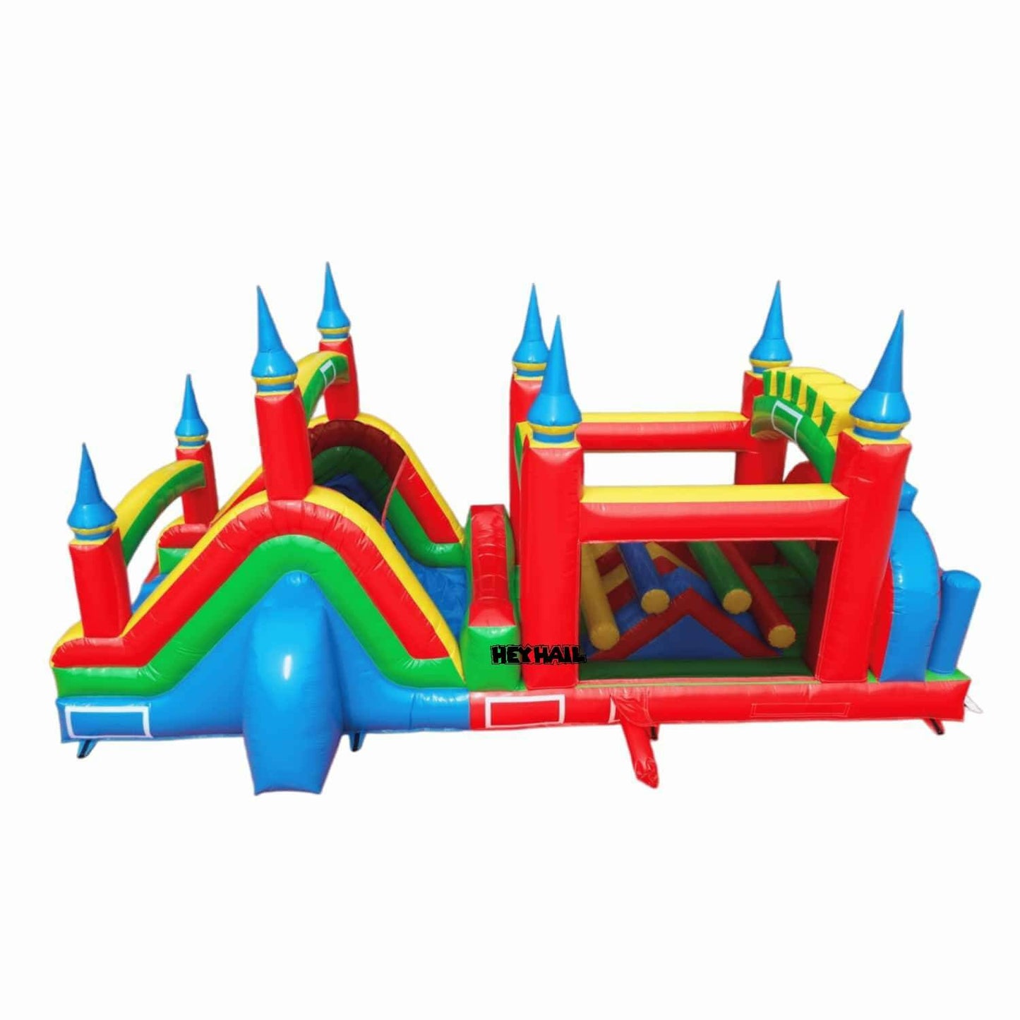 Full product view of HEYHAIL inflatable obstacle course