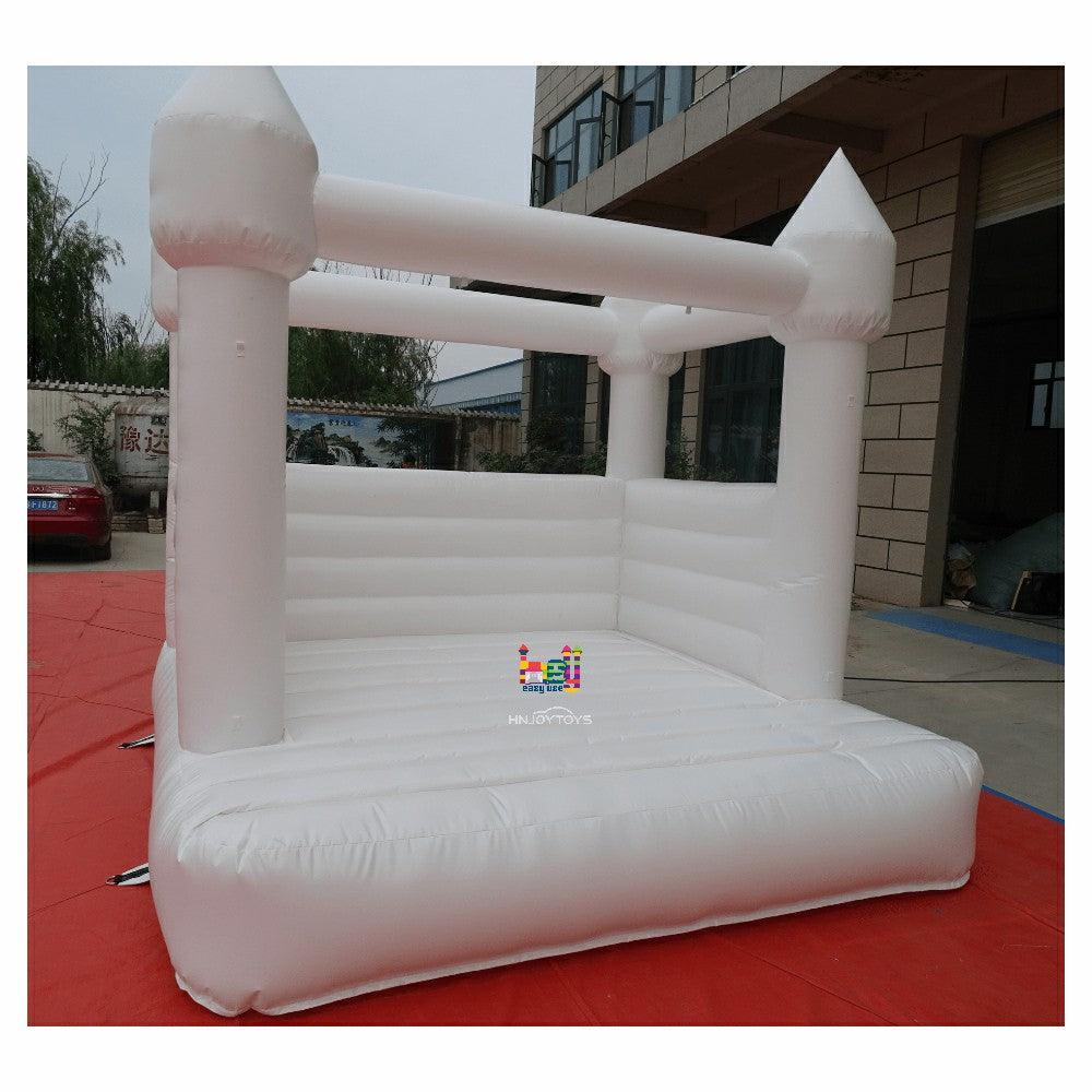 Pointy Top Wedding White Bounce House - Heyhail