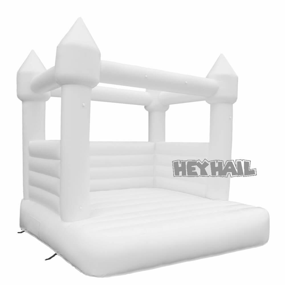 White Inflatable Bounce House - Heyhail